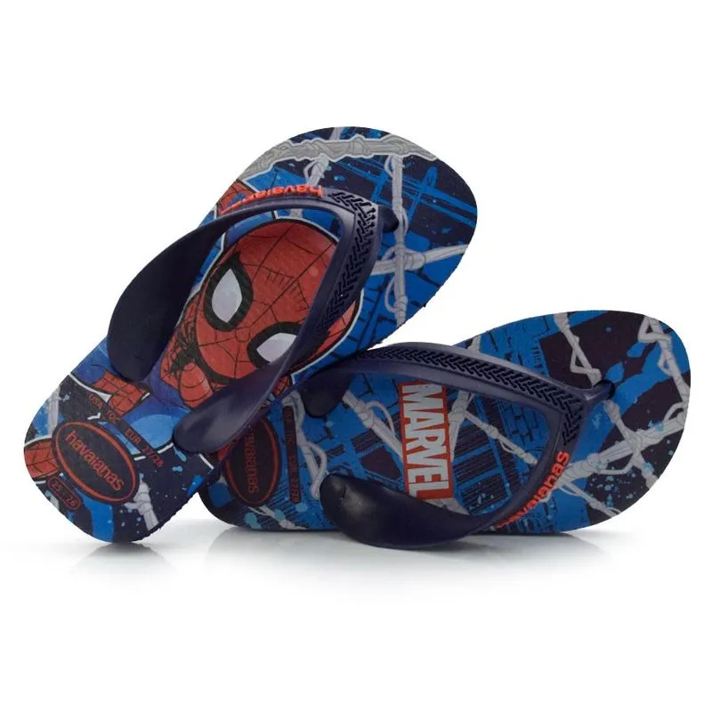 Chinelo Infantil Havaianas Max Marvel Azul 4147006 33/34