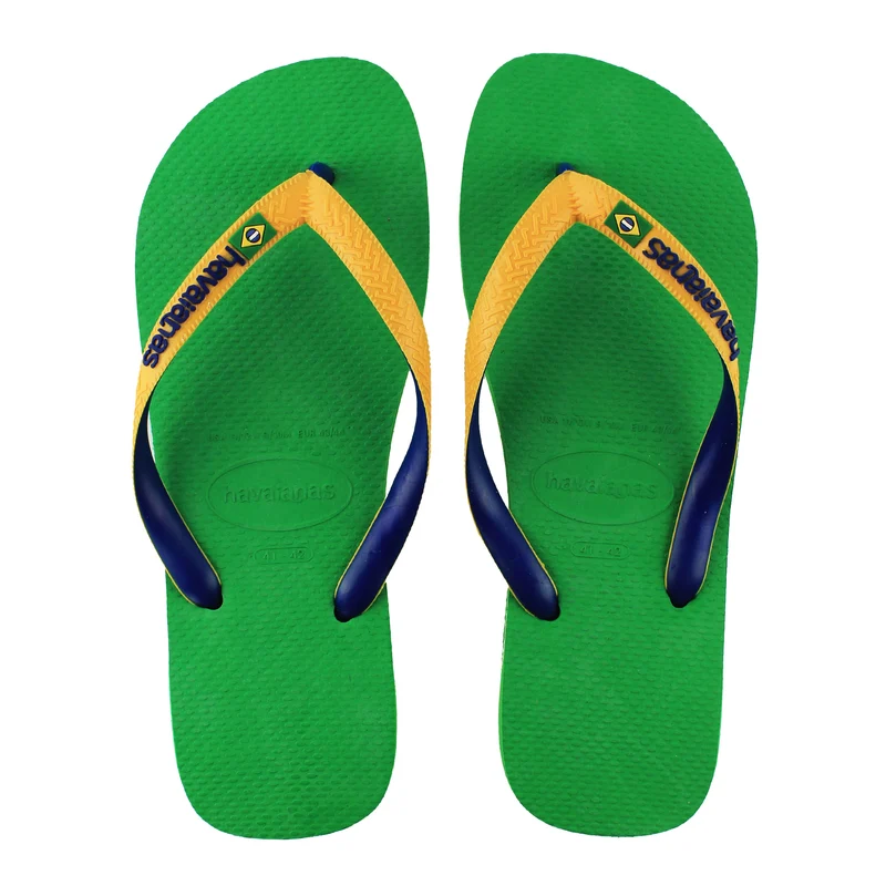 Havaianas Brasil Mix Unisex Green Flip-Flops 41/42