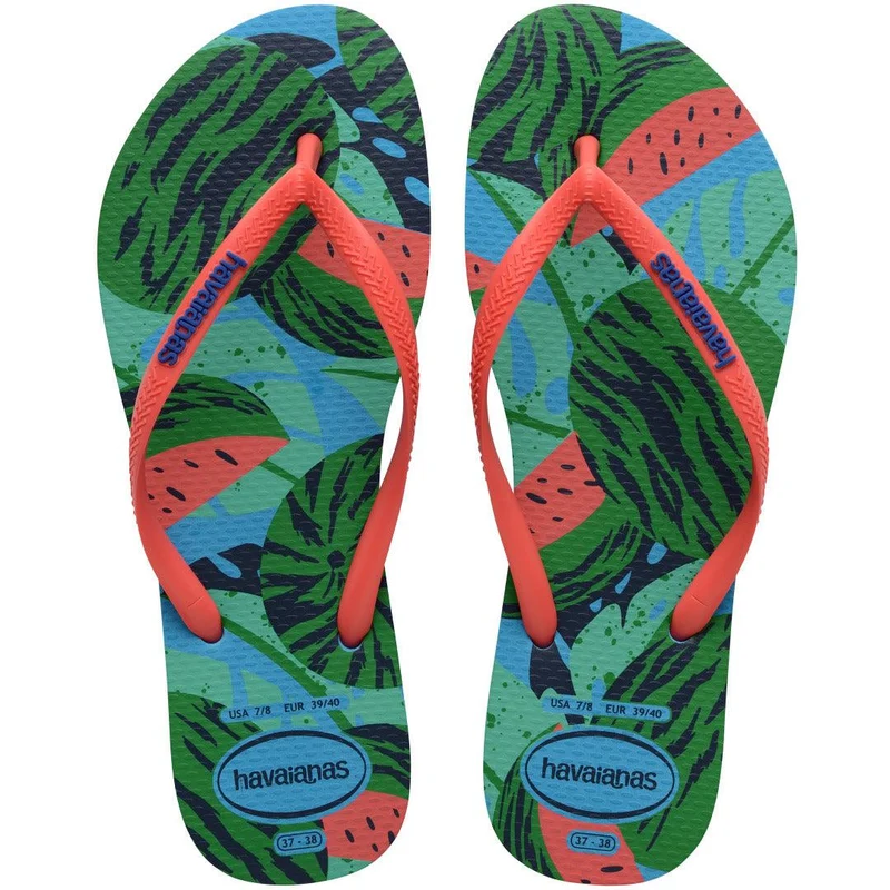 Chinelo Havaianas Slim Summer Fruits Turquesa / 23/24
