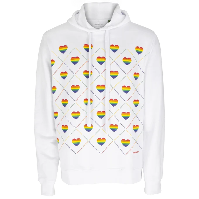 Casaco Moletom Havaianas Com Capuz Pride Branco / P - Havaianas