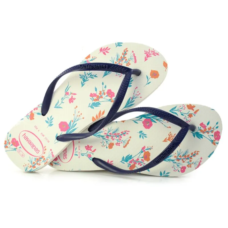 Chinelo Havaianas Slim Romance Branco 4136977 37/38