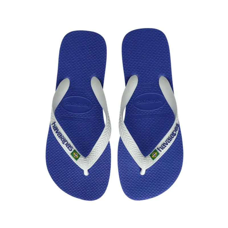 Ojota Havaianas Logo Brasil Talle: 36-37 - Color: Azul