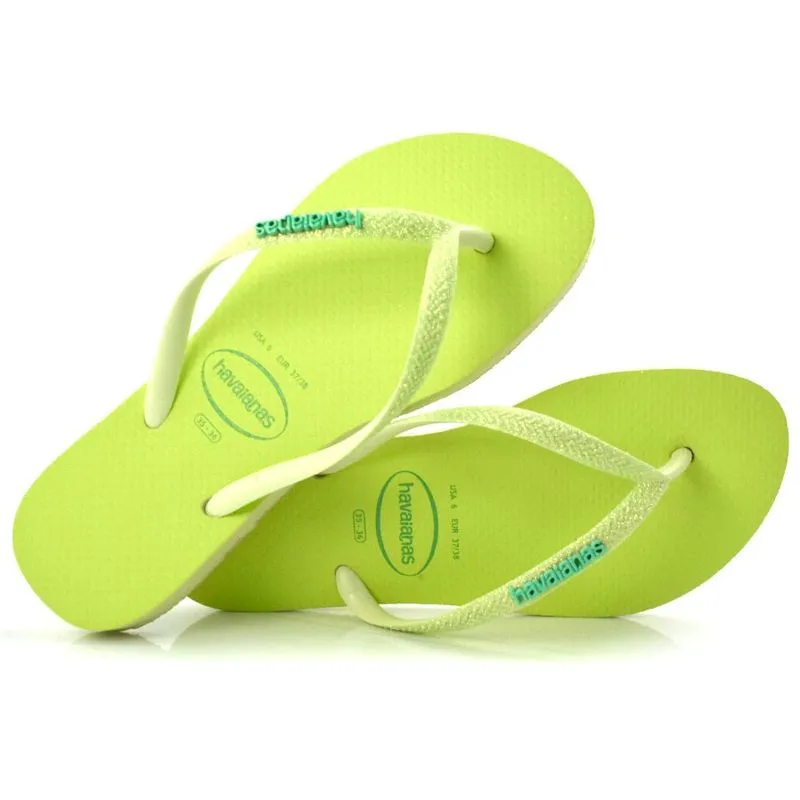 Chinelo Havainas Glitter Neon Verde 4147111 33/34