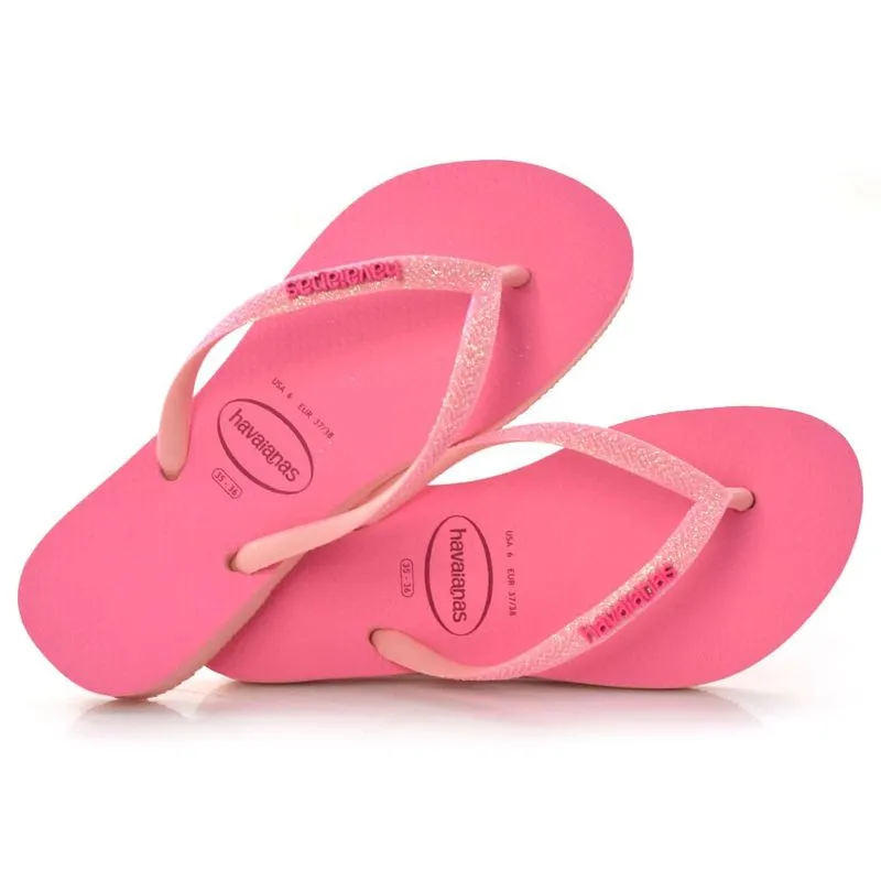 Chinelo Havainas Glitter Neon Rosa 4147111 39/40