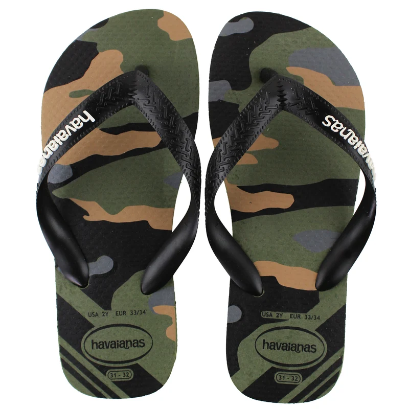 Havaianas Top Camu Unisex Green Flip-Flops 27/28