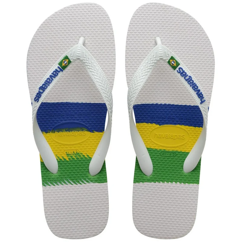 Chinelo Havaianas Brasil Tech Branco / 33/34