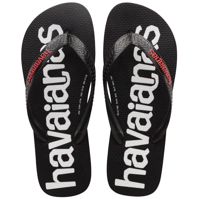 Chinelo Havaianas Top Logomania 2 Vermelho Rubi / 25/26 - Havaianas