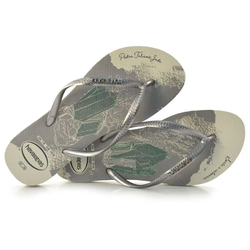 Chinelo Havaianas Feminino Slim Party Branco 4146347 39/40