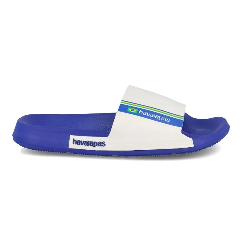 Chinelo Slide Havaianas Brasil Masculina Azul Naval AZUL NAVAL - 33