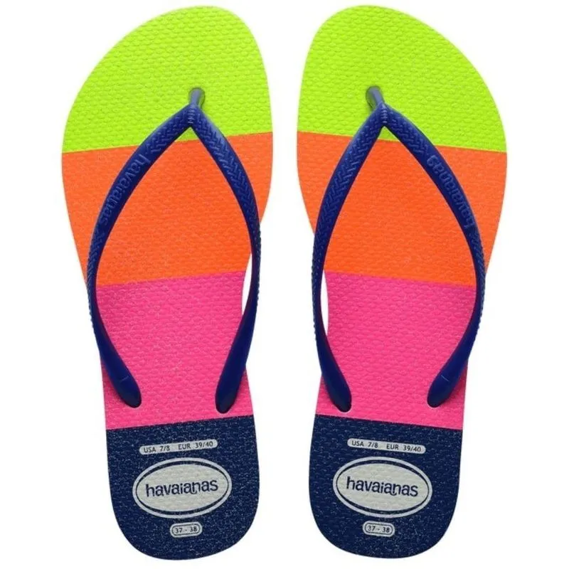 Sandália Havaianas Slim Neon Glow Branco 33/34