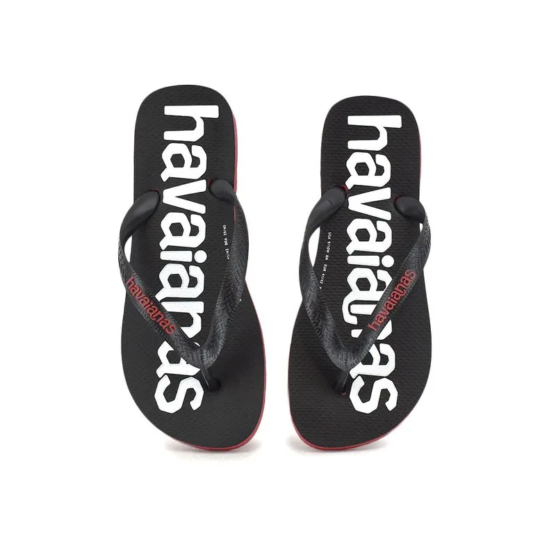 Ojota Havaianas Top Logomania 2 Talle: 44/45 - Color: Negro/Rojo