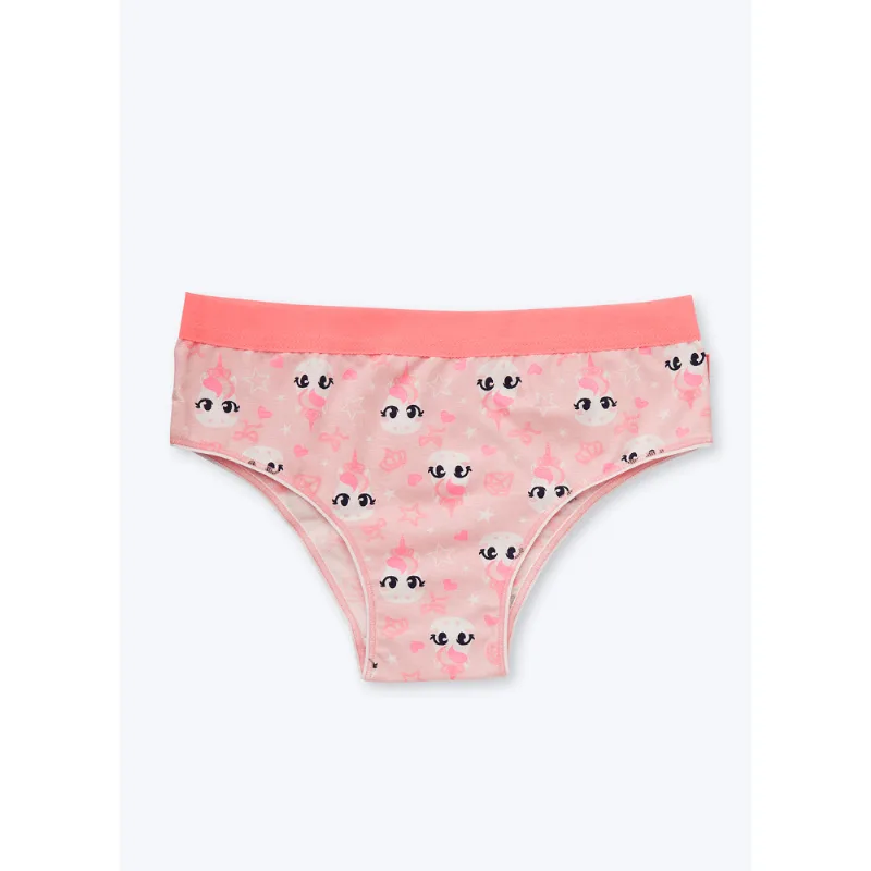 Calcinha Boneca Algodão Feminina Unicórnio PP