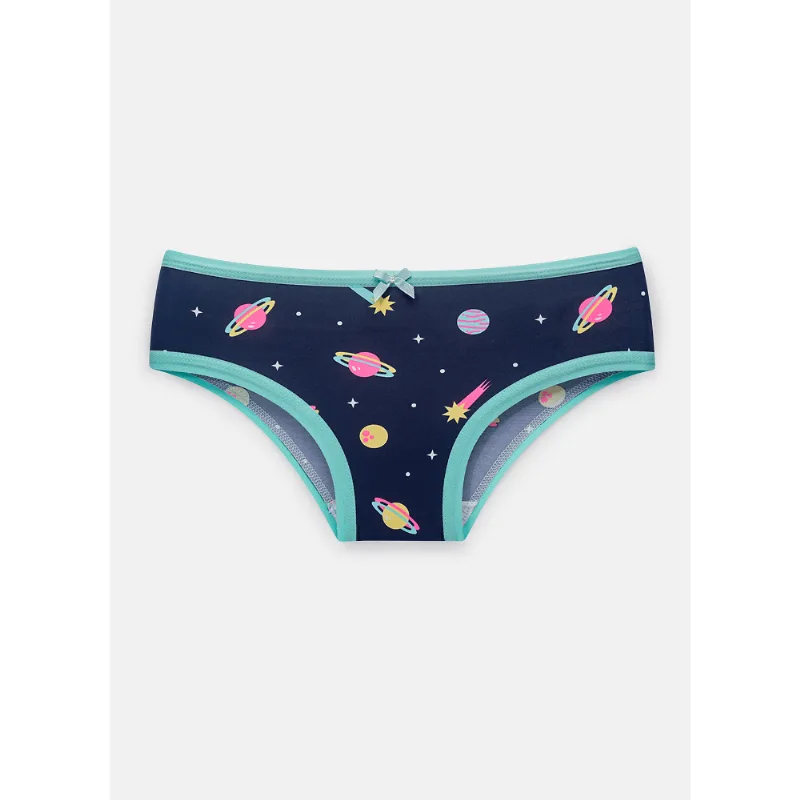 Calcinha Boneca Microfibra Menina Lhama Azul 14