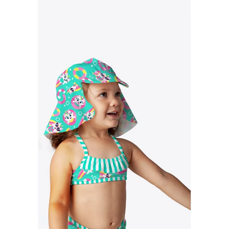 Chapéu com Proteção Solar Baby Gatinha Único