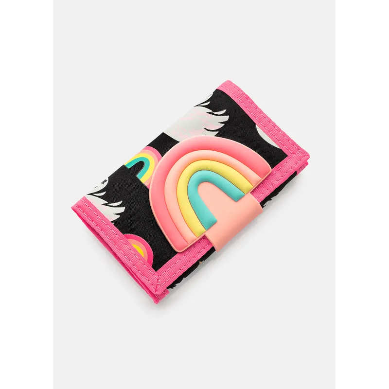 Carteira Cisne Rainbow Preto