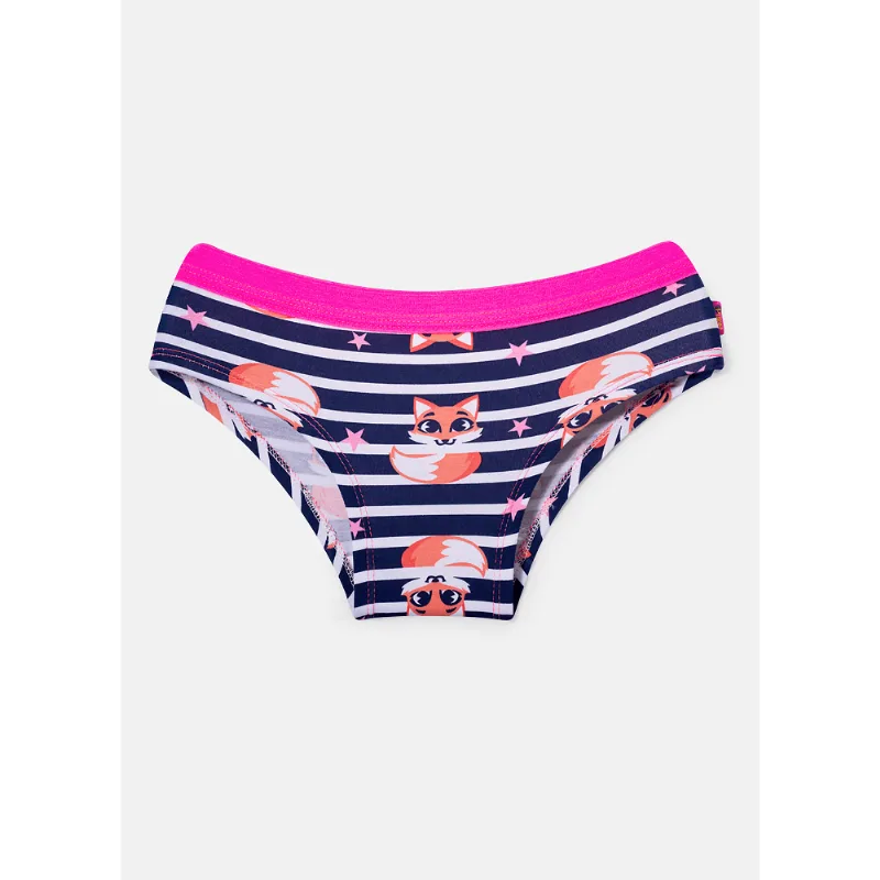 Calcinha Caleçon Algodão Menina Raposa Azul 8