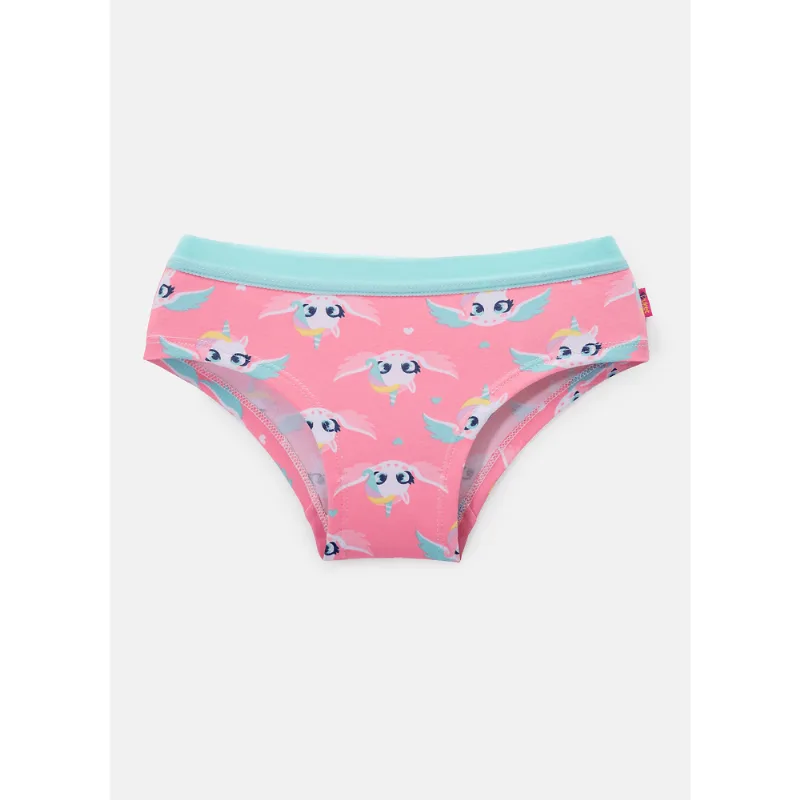 Calcinha Caleçon Algodão Feminina Unicórnio Love P