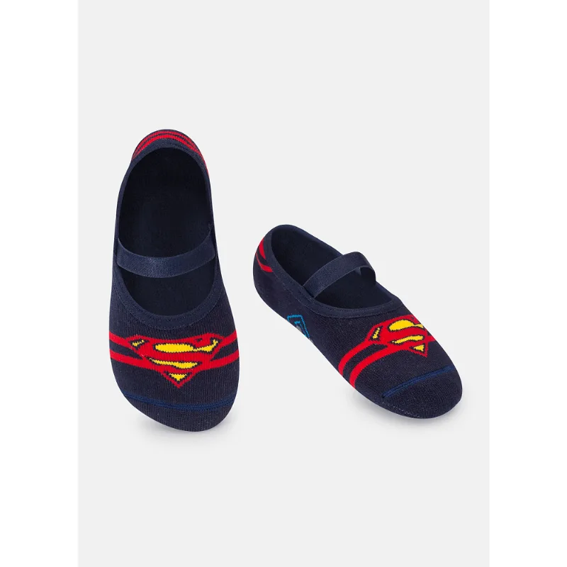 Meia Menino Sapatilha com Antiderrapante Superman 28 A 33