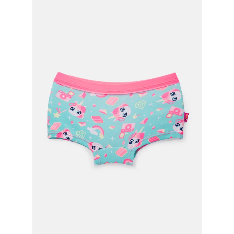 Calcinha Bodyshort Menina Algodão Unicórnio Shine 6