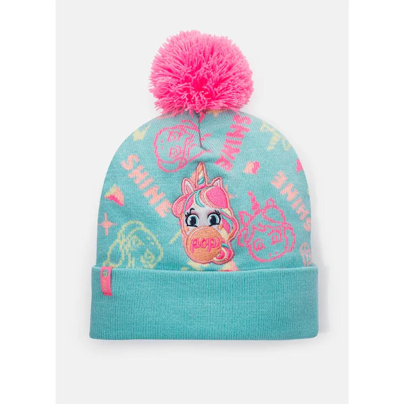 Gorro Menina Teen Unicórnio Shine Verde Único