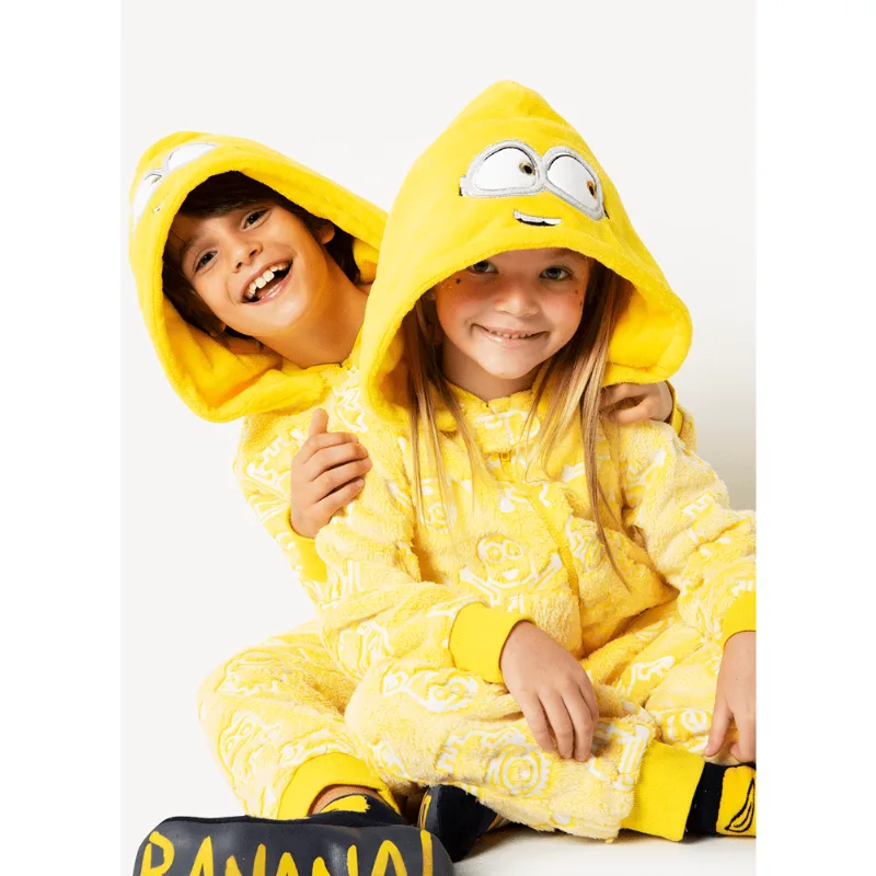 Macacão Manga Longa Teen Unissex Soft Minions - Brilha no Escuro Amarelo 10
