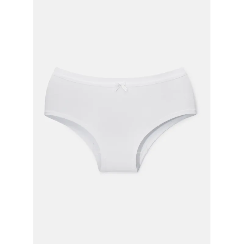 Calcinha Caleçon Feminina Básica Branco G