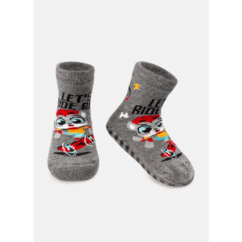MEIA SOQUETE PANSOCKS BABY Cinza