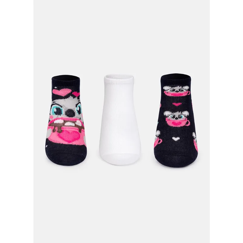 Kit com 3 Meias Micro Menina Coala