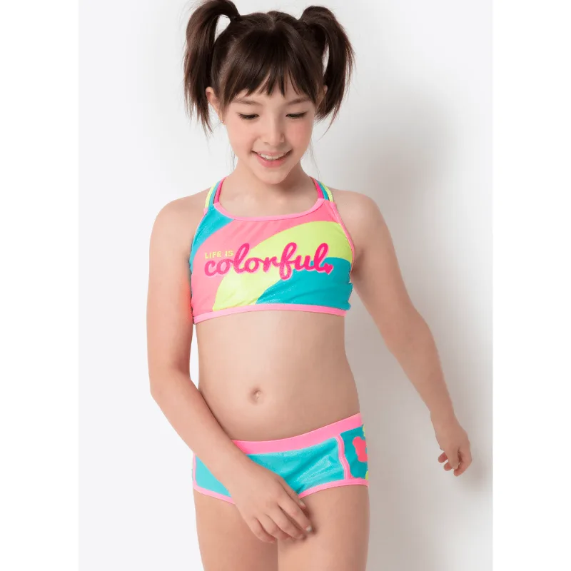 Biquíni Menina Teen Unicórnio Colorful Verde 16
