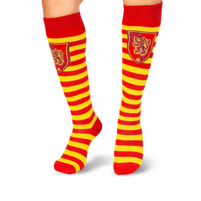 Meia Cano 3/4 Infantil Unissex Harry Potter - Grifinória 28 A 33