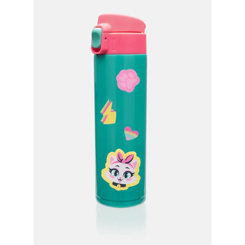 Garrafa Térmica Menina Multibichos Personalizável UN