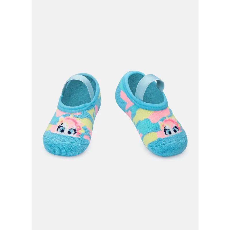 Meia Sapatilha Antiderrapante Bebê Unicórnio Colorful 15 A 18 MESES