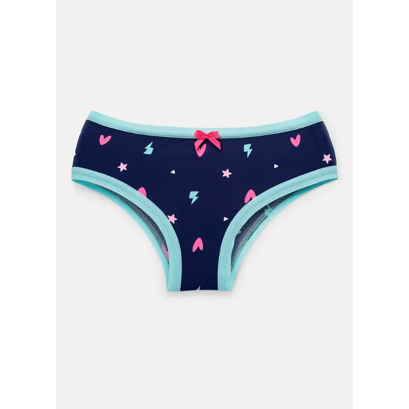Calcinha Boneca Menina Teen Desenhada Azul 8