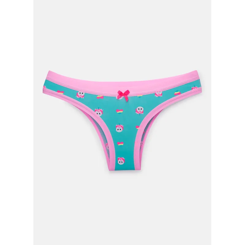 Calcinha Biquíni Feminina Microfibra Unicórnio Love M