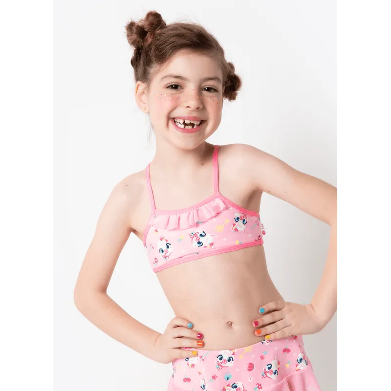 Biquíni com Proteção Solar Menina Lhama Secret 8