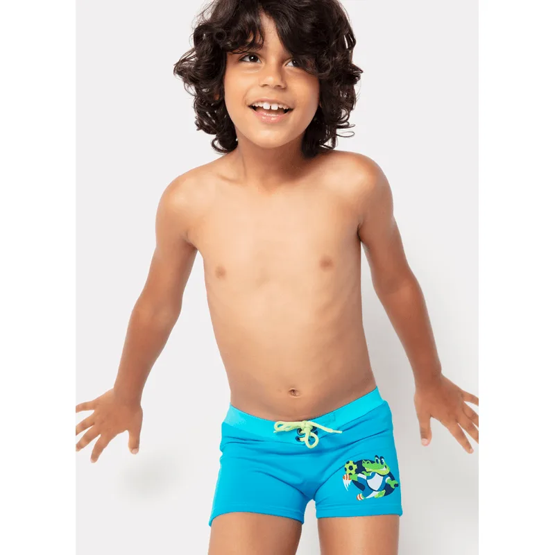 Sunga Boxer com Proteção Solar Menino Futebol 1