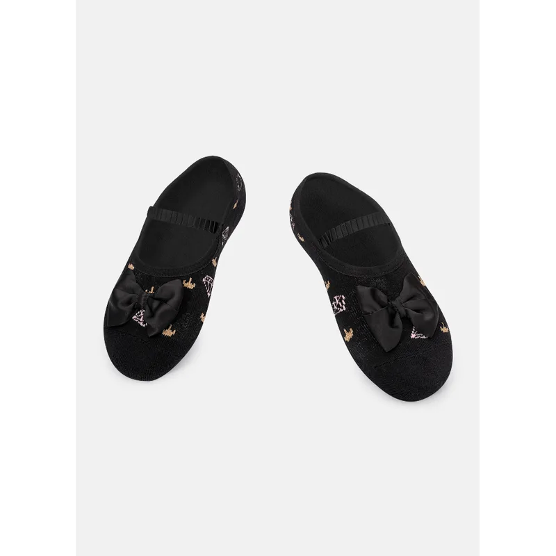 Meia Sapatilha Antiderrapante Menina Diamante 23 A 27