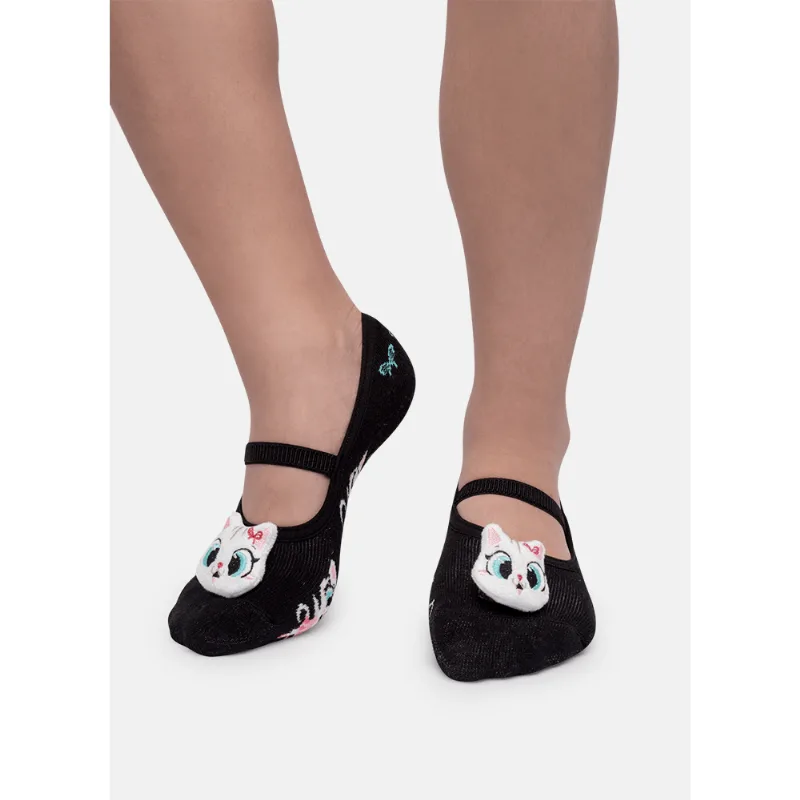 MEIA SAPATILHA BONECA C/ APLIQUE LED Preto