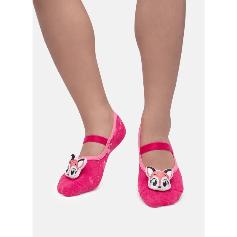 MEIA SAPATILHA BONECA C/ APLIQUE LED Rosa
