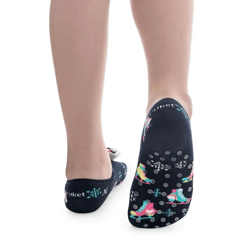 Meia sapatilha menina antiderrapante com led patins