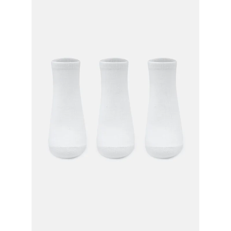 Kit com 3 Meias Cano Curto Kids Unissex Lisas 28 A 31