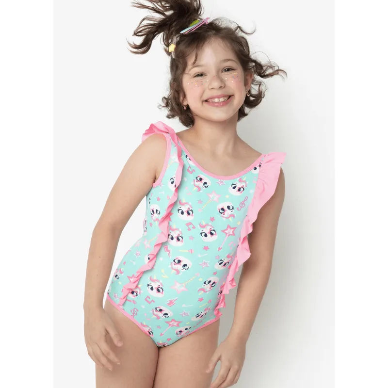Maiô Menina Unicórnio PopStar 1