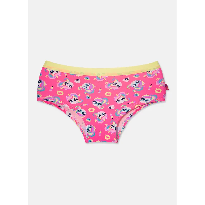 Calcinha Caleçon Adulto Algodão Unicórnio Kawaii G