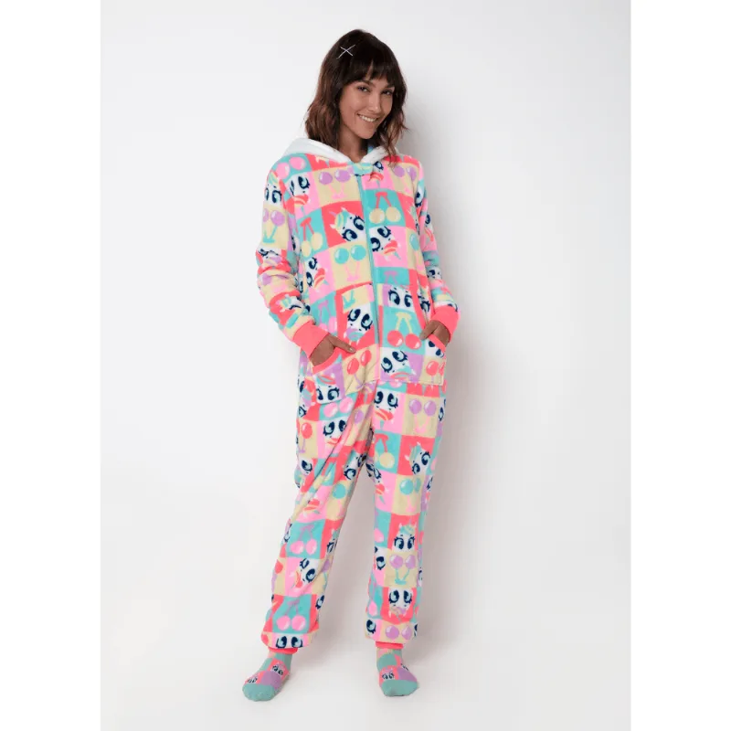 Macacão Manga Longa Soft Feminino Unicórnio Cherry GG