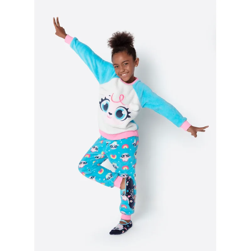 Pijama Manga Longa Soft Menina Ovelha 1