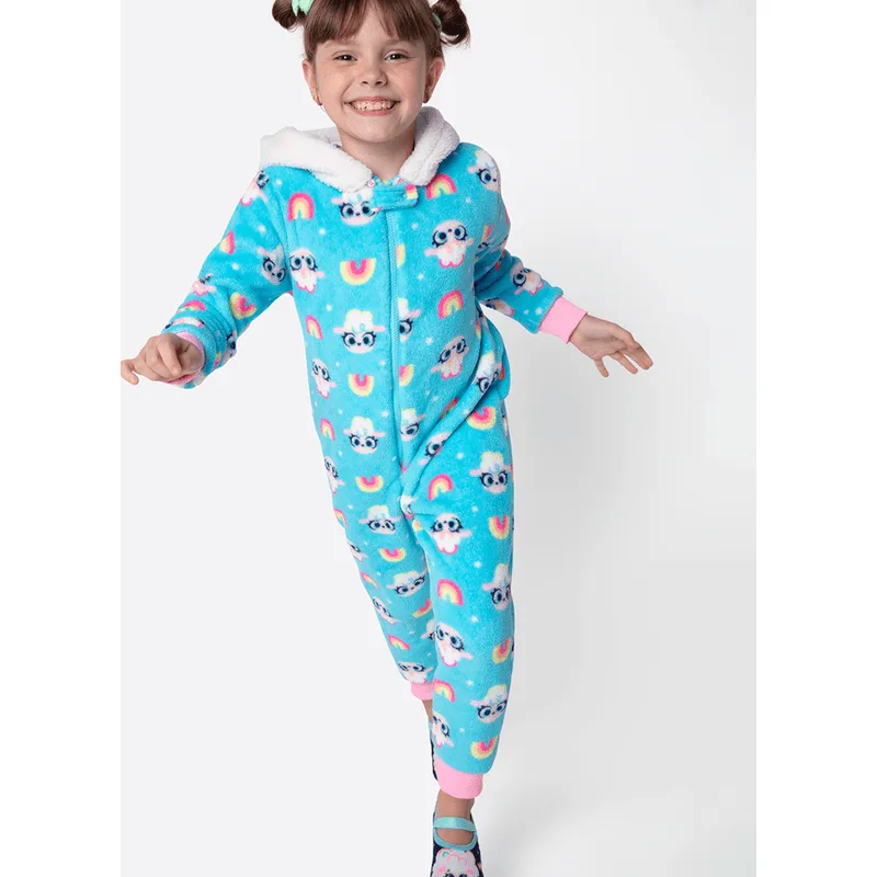 Macacão Manga Longa Soft Menina Ovelha 4