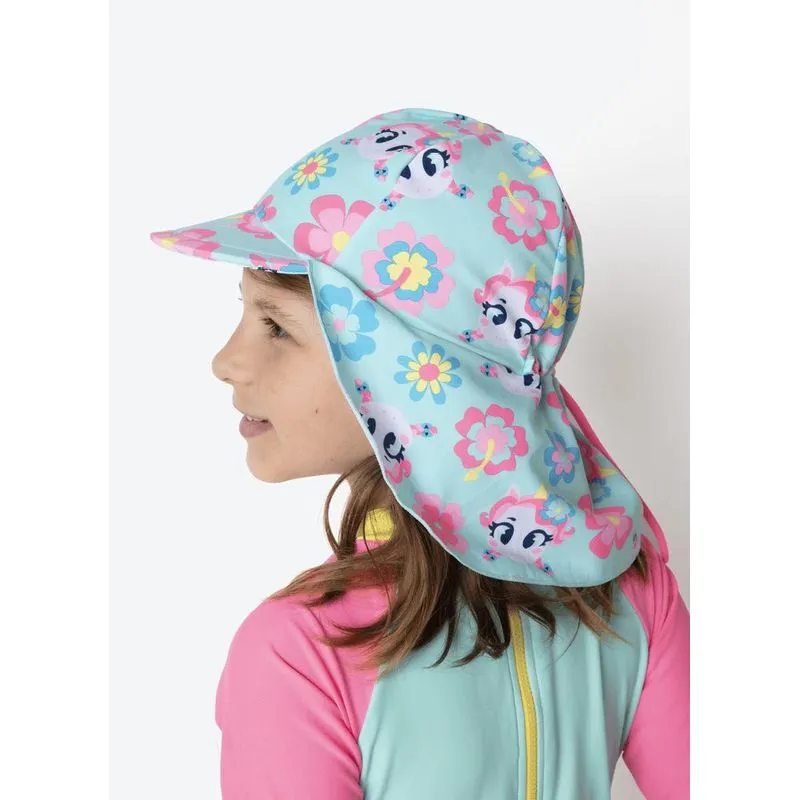 Chapéu menina unicórnio aloha