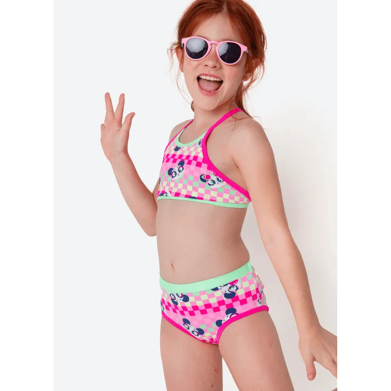 Biquíni com Proteção Solar Menina Panda Miami 4