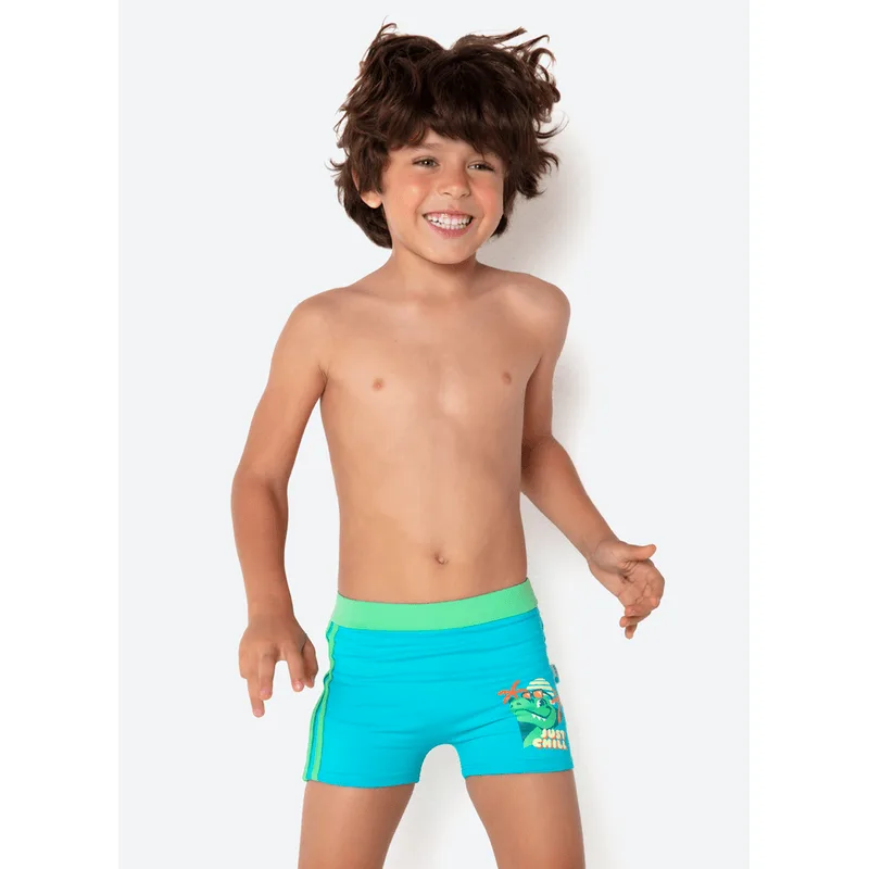 Sunga Boxer com Proteção Solar Menino Dino Miami 6