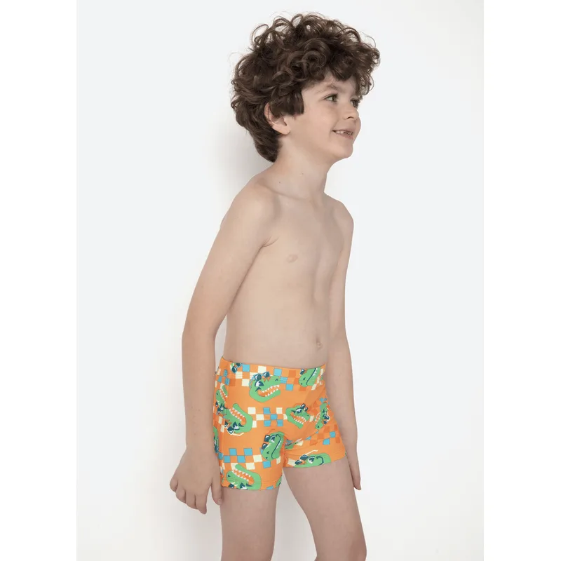 Sunga Boxer com Proteção Solar Menino Dino Miami 1